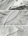 Rase le sol Draped Slouchy Glossed Pants - PINKPARKS