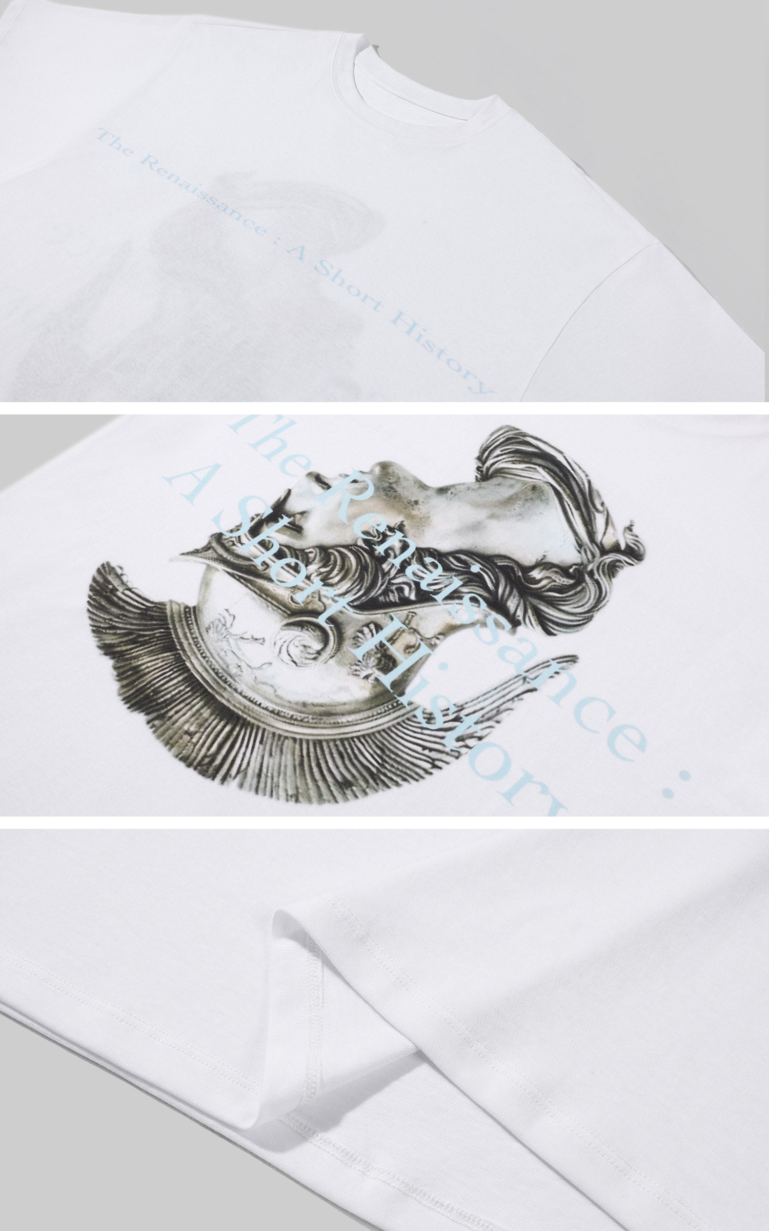 0122stepll Renaissance Graphic Oversized T-Shirt