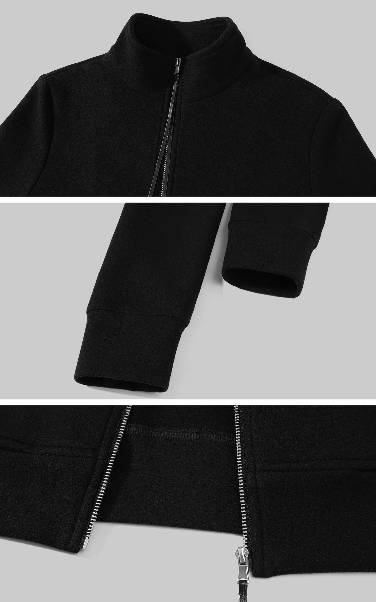 Hydrae Ensemble veste zippée ornée de strass &amp; pantalon large