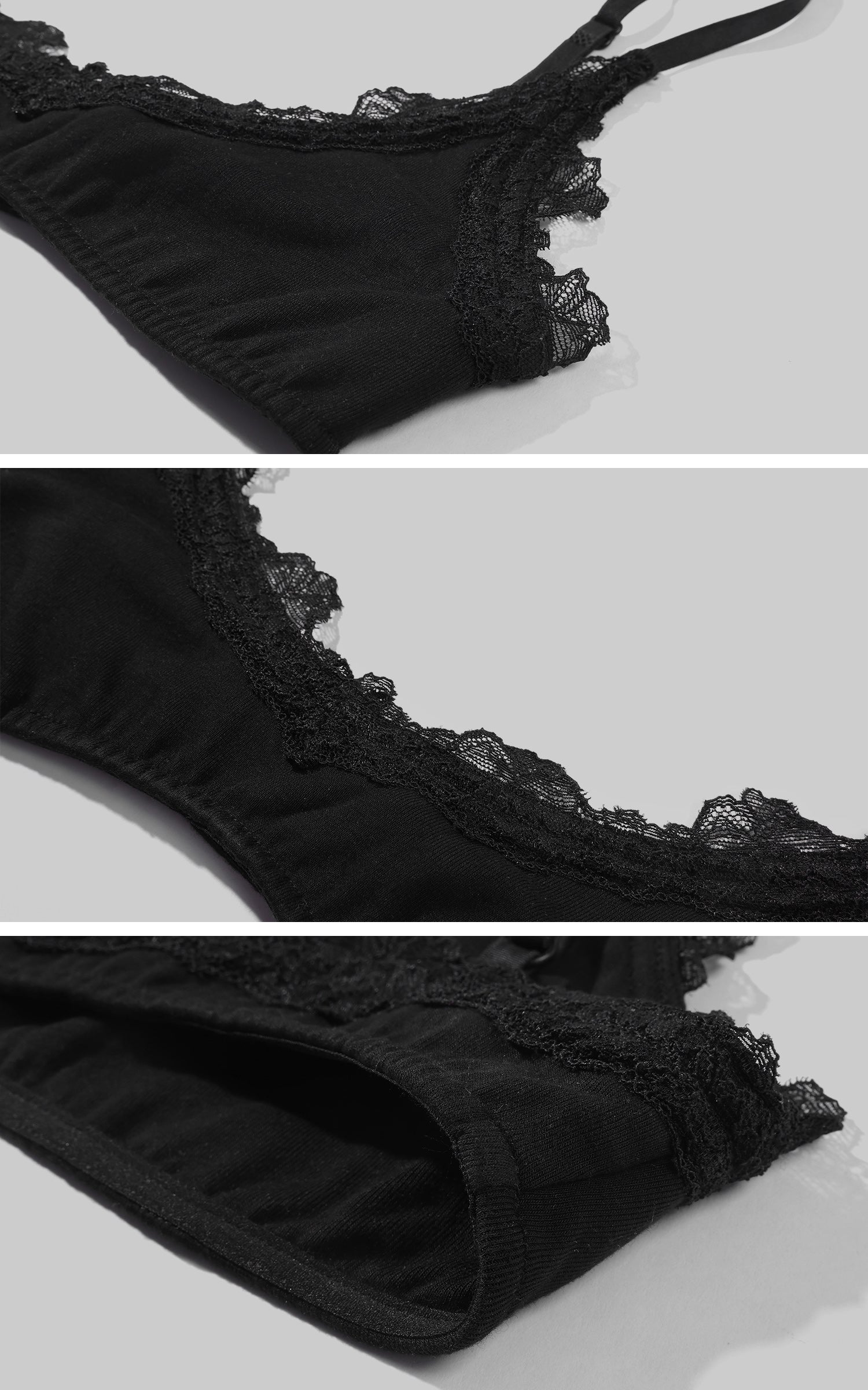 Rase le sol Lace Bra Layered Racerback Fitted Tank Top Set