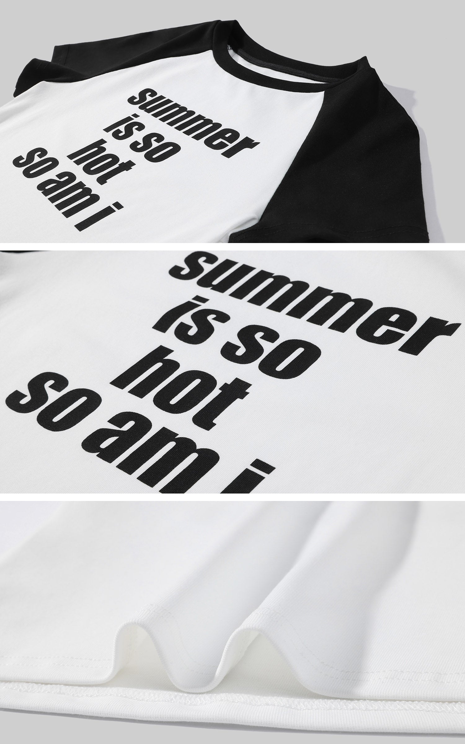 WARDEN EDGE “SUMMER IS SO HOT SO AM I” Raglan Baby Tee