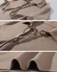 Hydrae Lace-Up Polo Collar Short Sleeve Slim Fit Top
