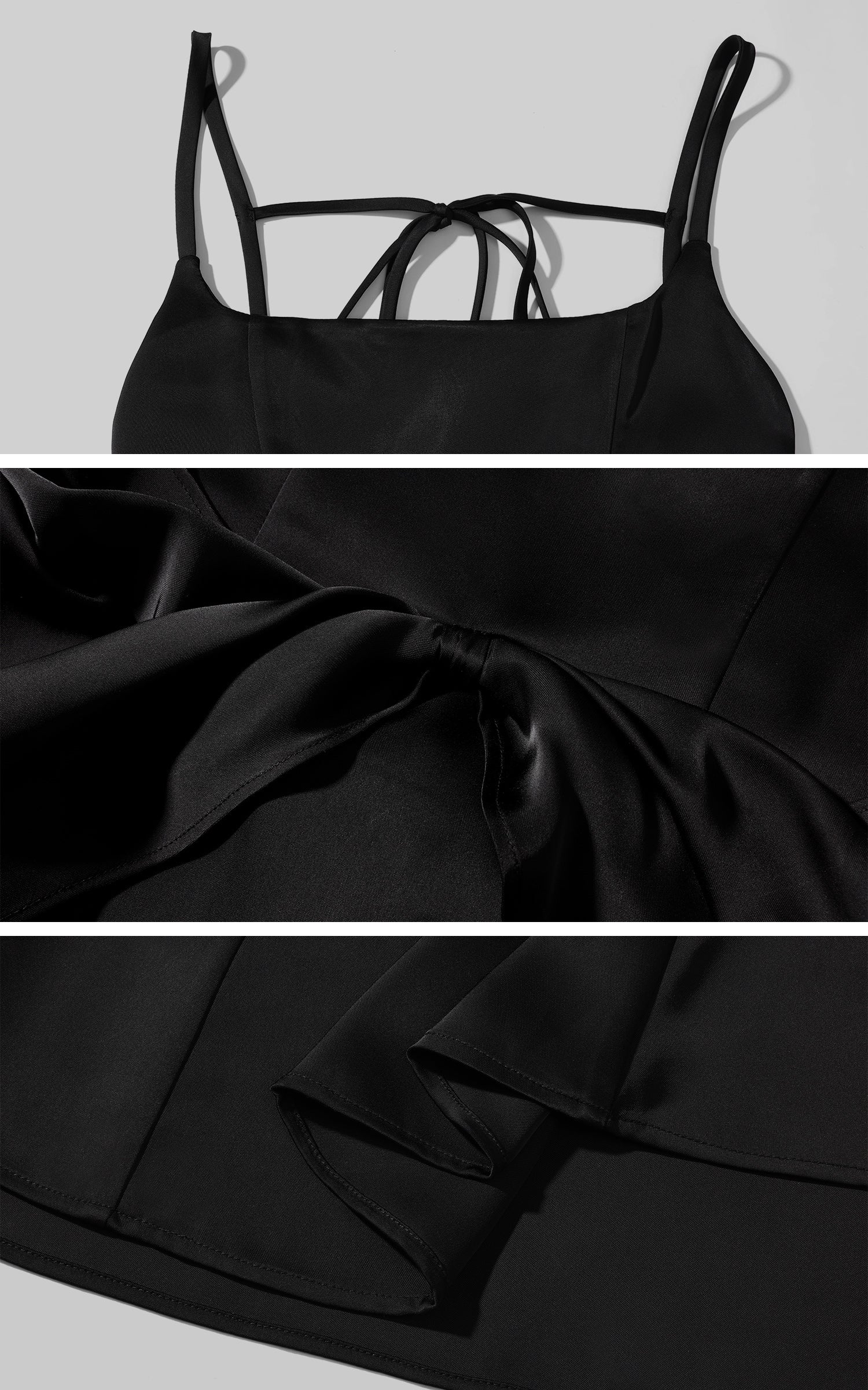 Rase le sol 드레이프 가운과 인조 퍼 숄 세트