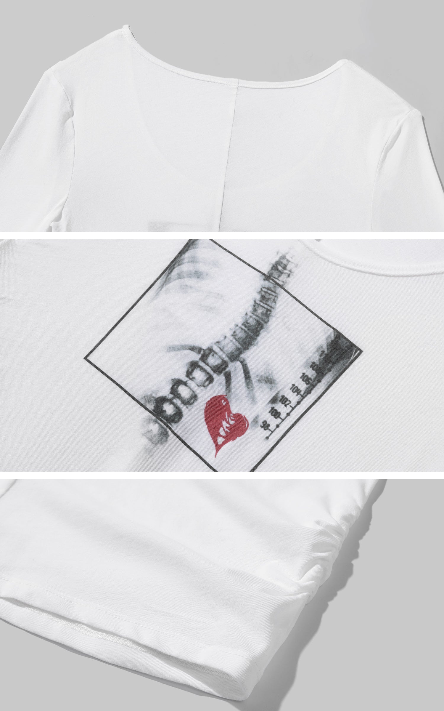 WARDEN EDGE デコンストラクテッドスリムフィットロングスリーブTシャツ