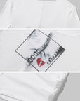 WARDEN EDGE デコンストラクテッドスリムフィットロングスリーブTシャツ