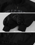 WARDEN EDGE Blouson Bombardier Oversize à Motif Varsity
