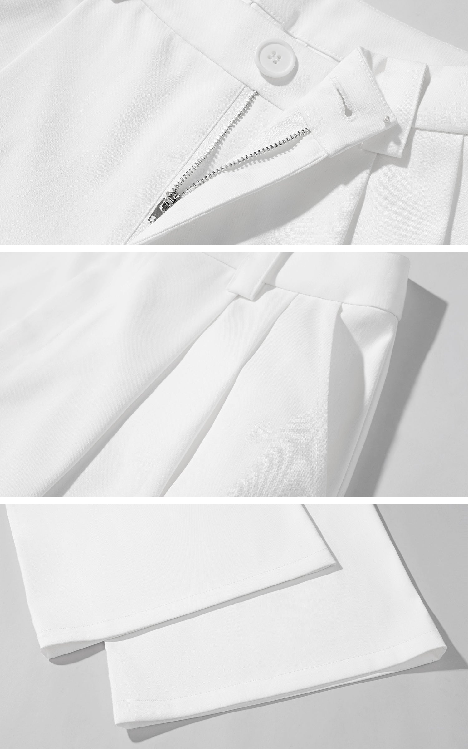 WARDEN EDGE Wide-Leg Tailored Casual Pants with Pleats