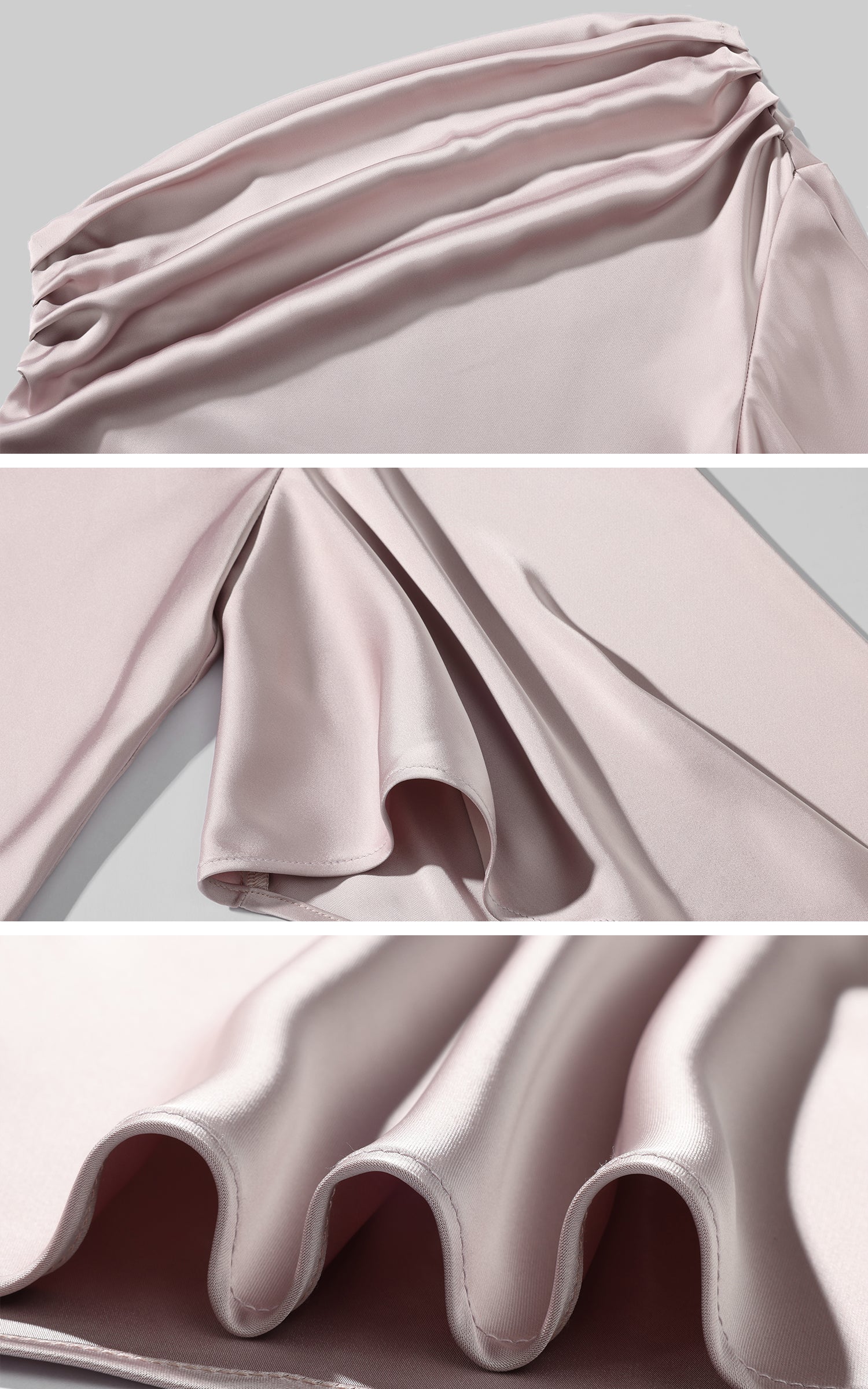 0122stepll Asymmetric One-Shoulder Satin Top