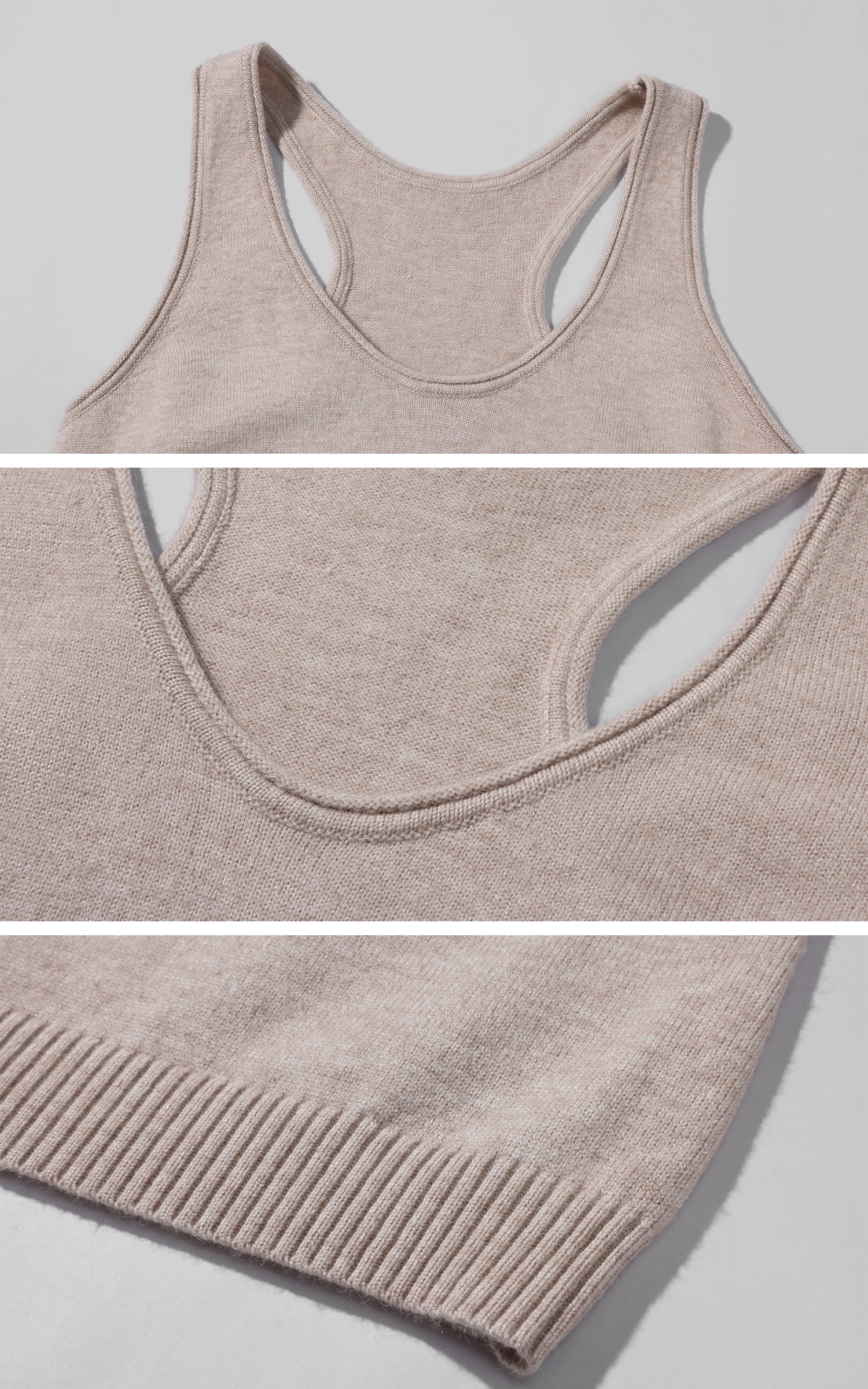 WARDEN EDGE Knit Cardigan Tank and Wide Leg Pants Set