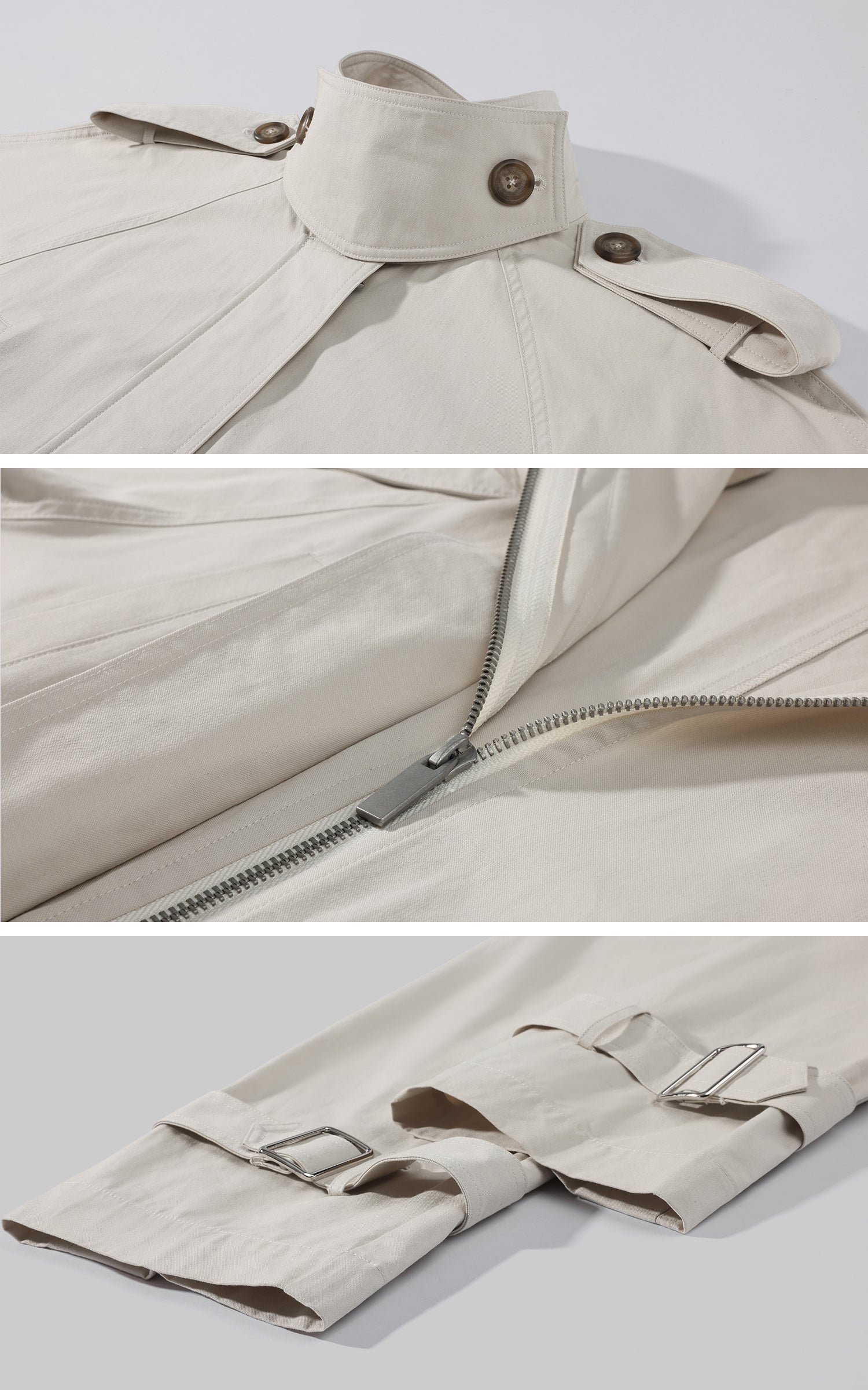 0122stepll Combinaison trench à ceinture