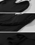 0122stepll Ruched Halter Cowl Midi Dress