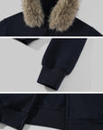 Hydrae Plush-Trim Zip-Up Hoodie & Wide-Leg Sweatpants Set