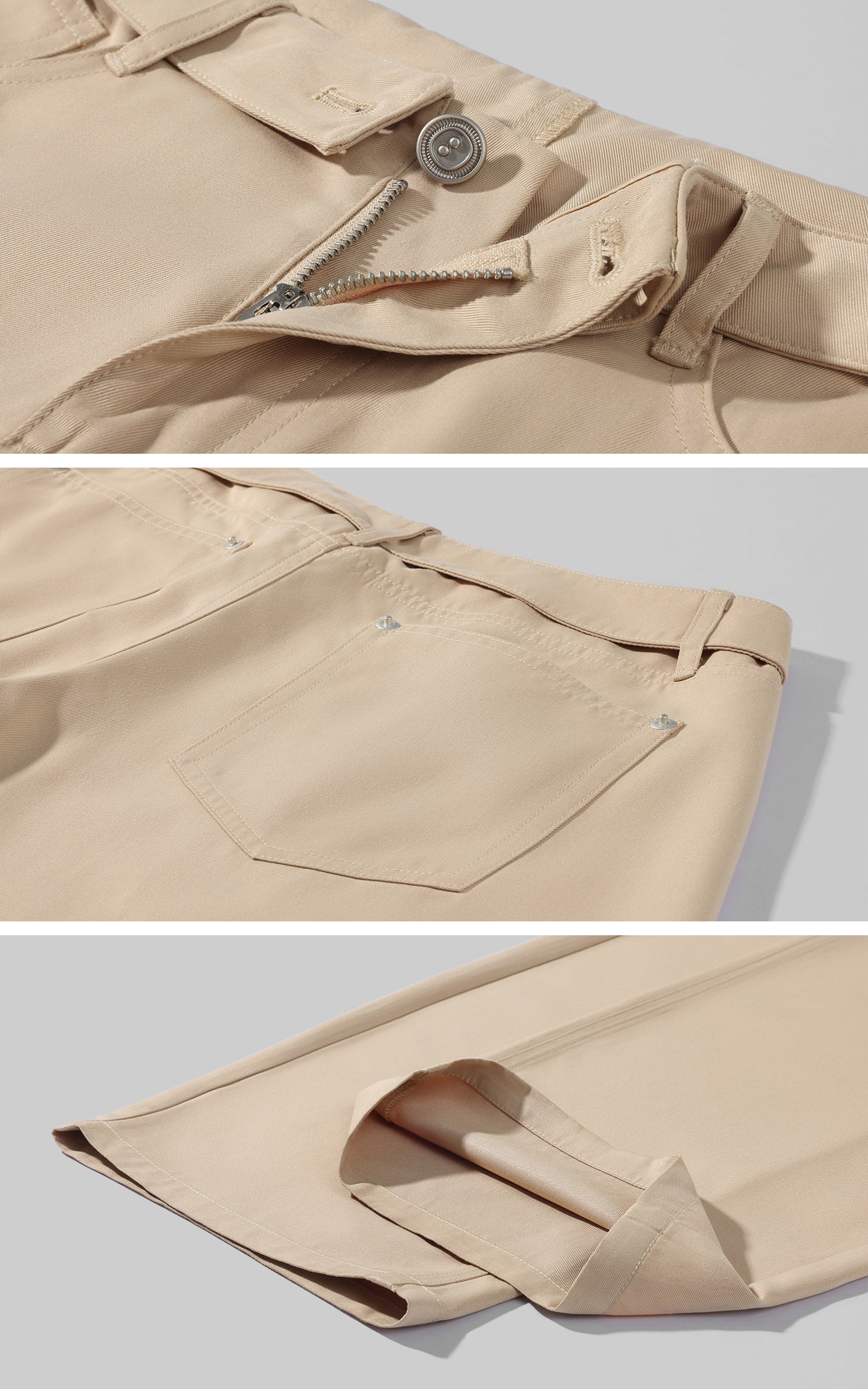 Hydrae Low-Rise Belt Detail Relaxed Wide-Leg Pants