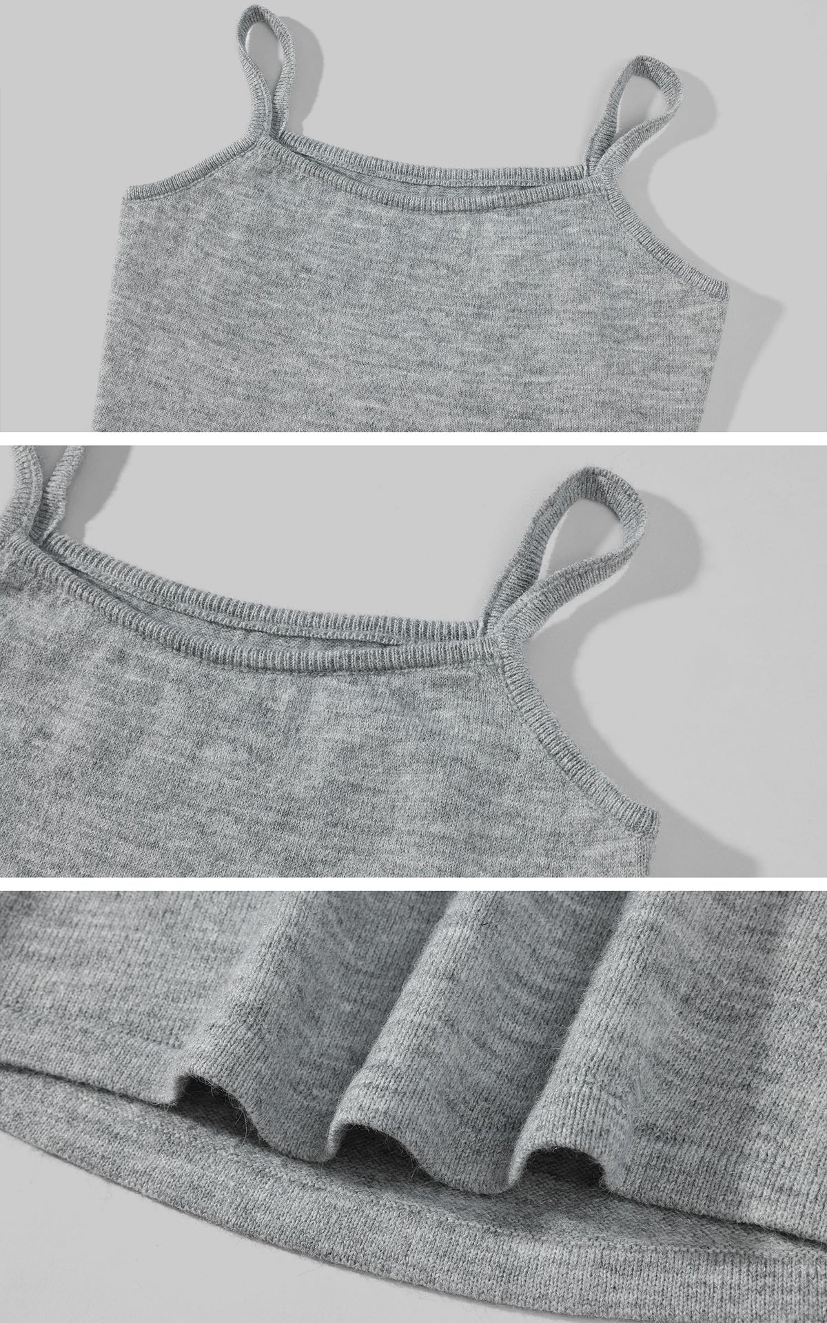 WARDEN EDGE Slim Fit Fine Knit Cami Top
