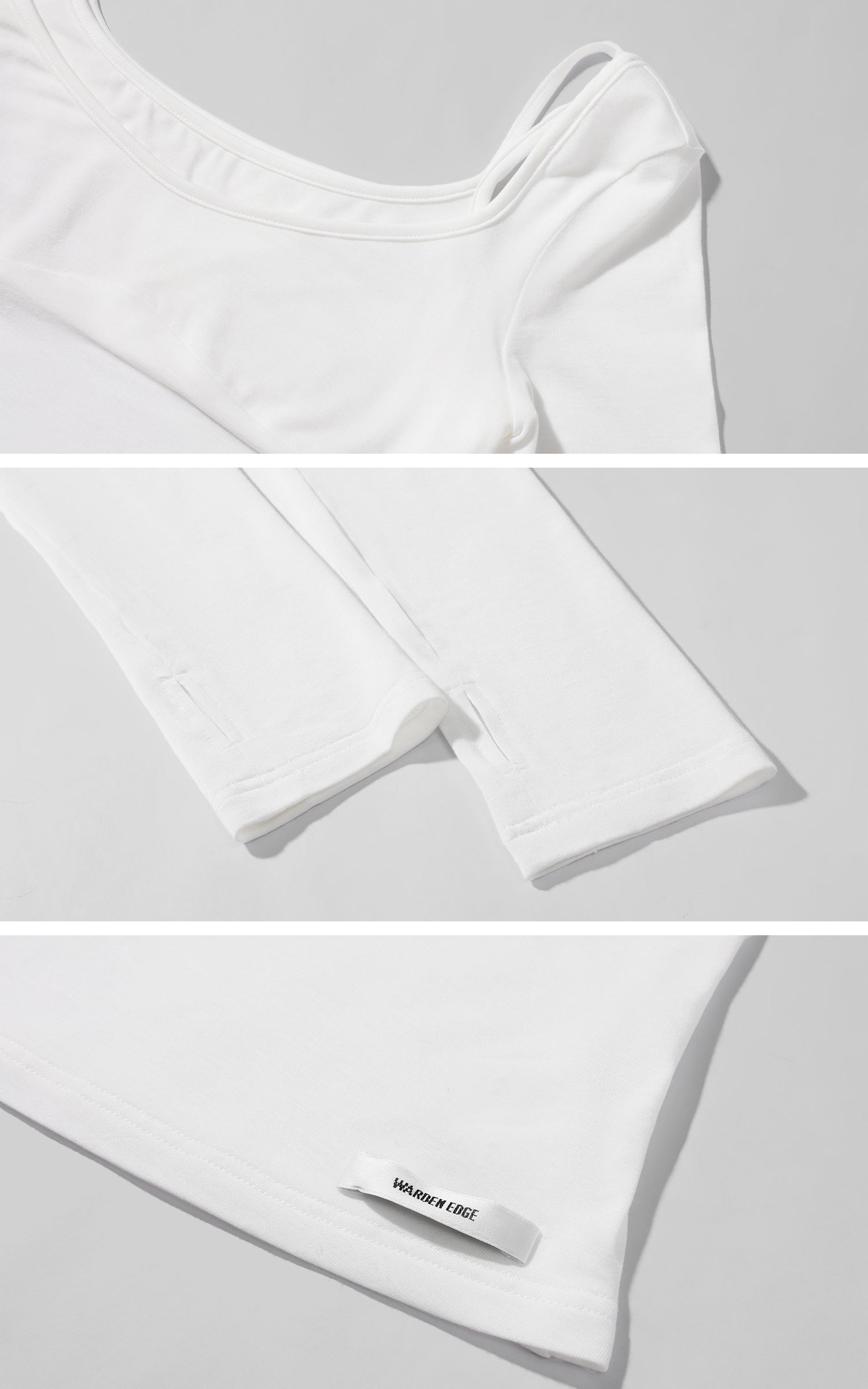 WARDEN EDGE 레이어드 일루전 슬림핏 긴팔 티셔츠