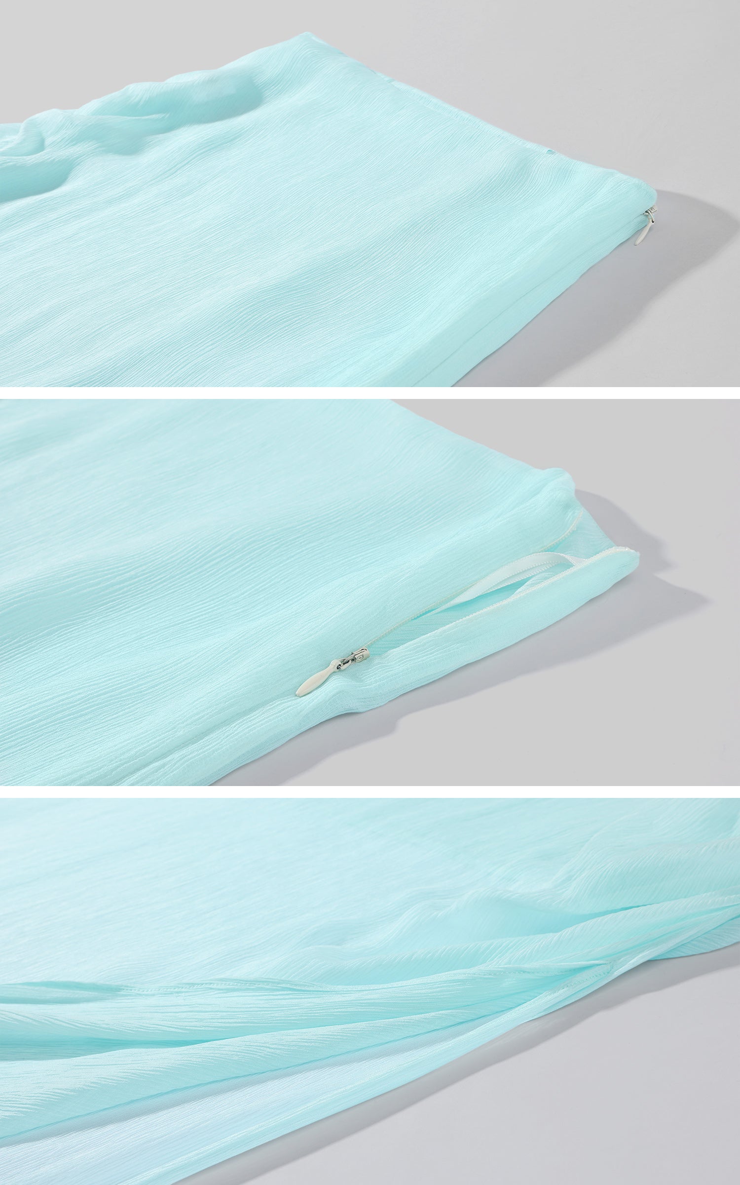 0122stepll Draped Halter Cami Top &amp; Midi Skirt Set
