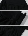Rase le sol Layered Ruffle Long Skirt - PINKPARKS