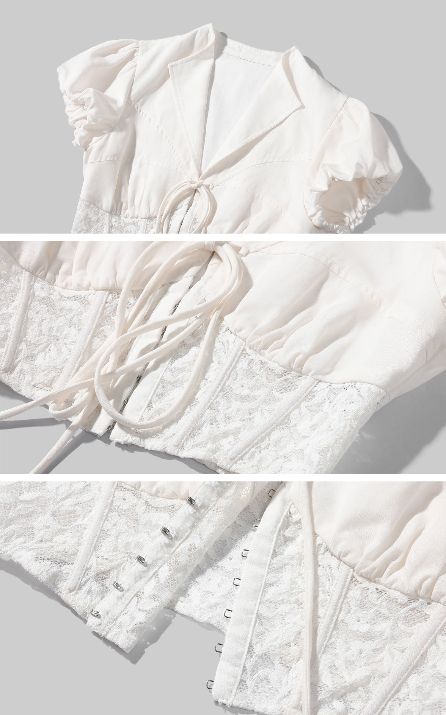 Hydrae Haut court corset en dentelle