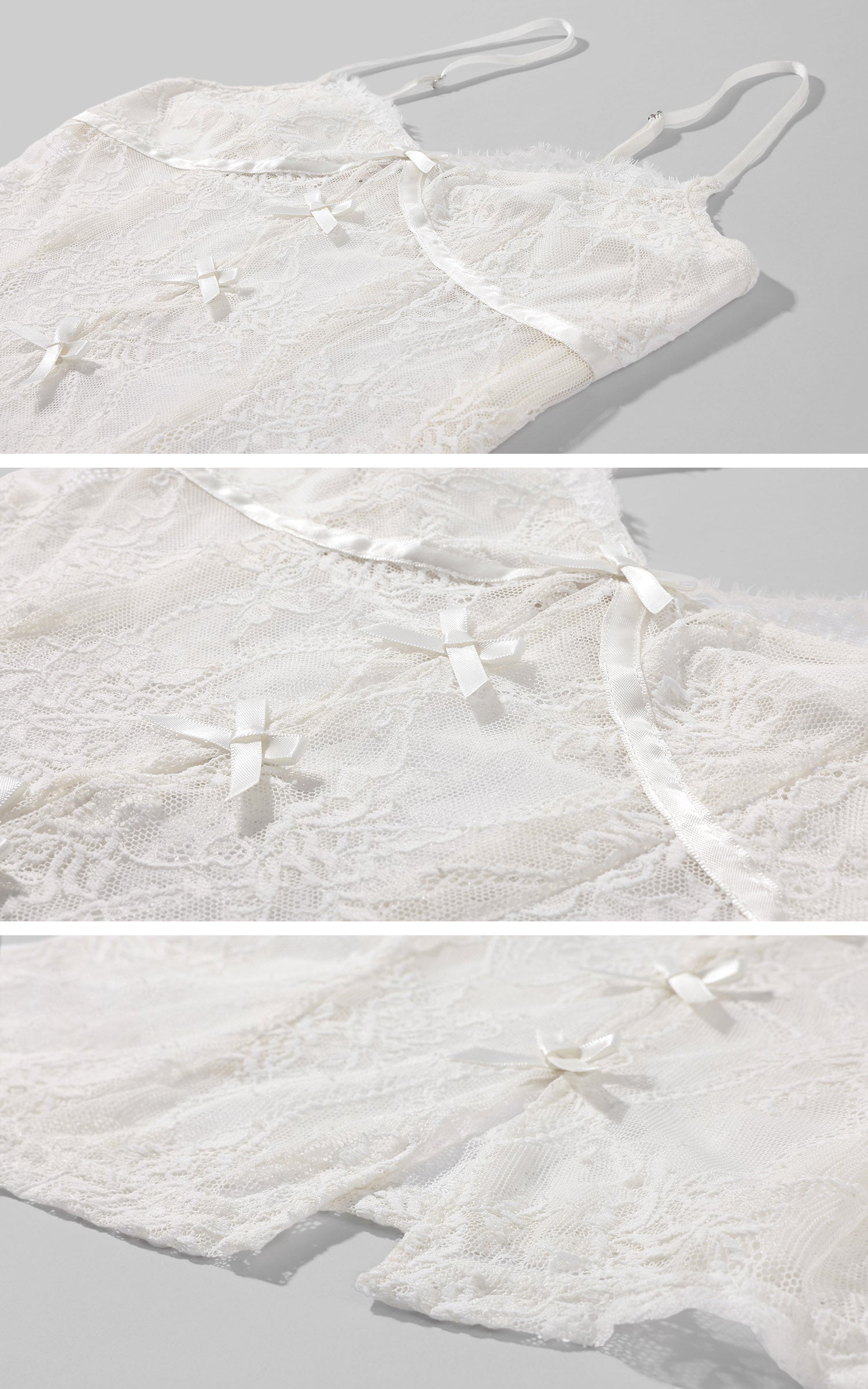 Rase le sol Ensemble Caraco en Dentelle Transparente &amp; Bloomer Bouffant