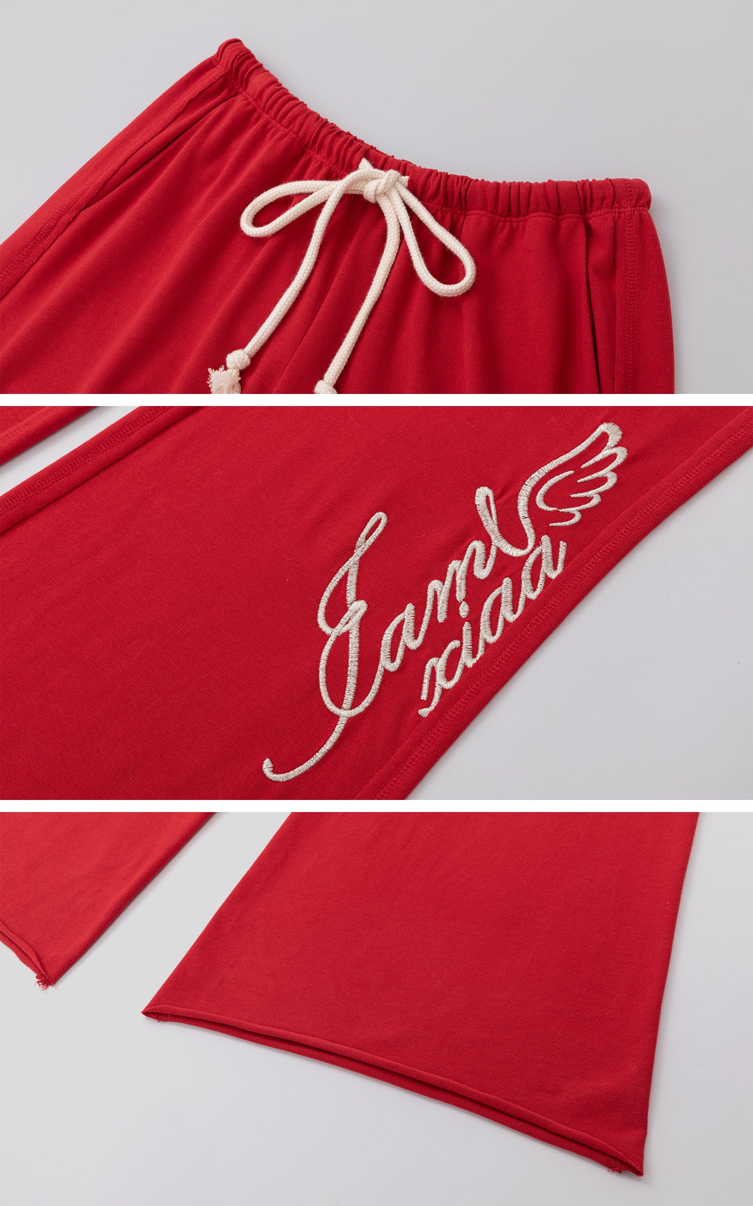 IAMXIAA Zip Hoodie &amp; Wide-Leg Sweatpants Set