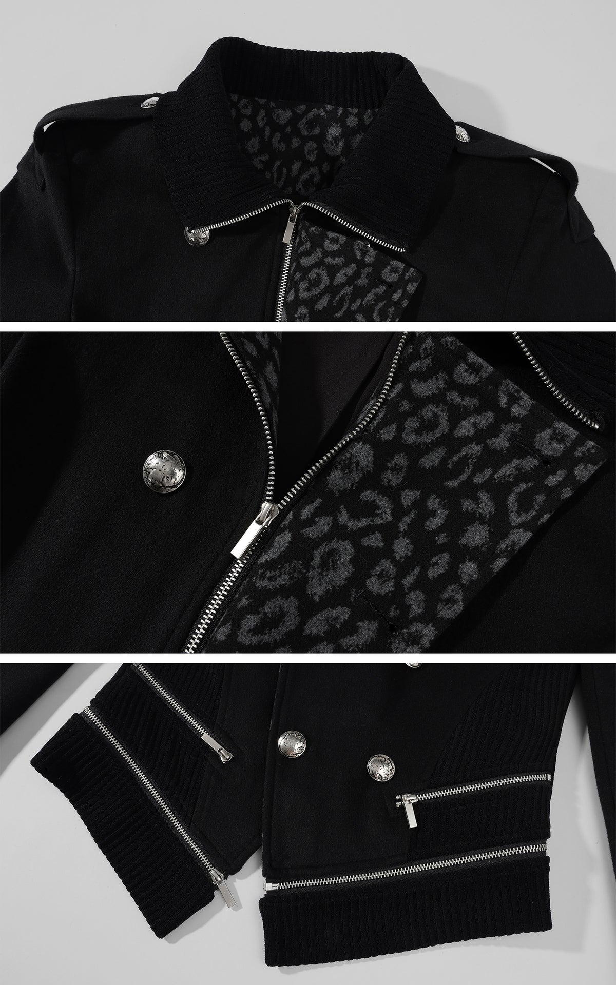 Rase le sol Structured Wool Military Jacket