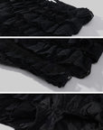 WARDEN EDGE Tiered Lace Ruffle Layered Mini Skirt