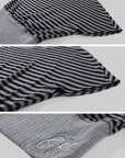 Rase le sol Off-Shoulder Striped Paneled Waist Top