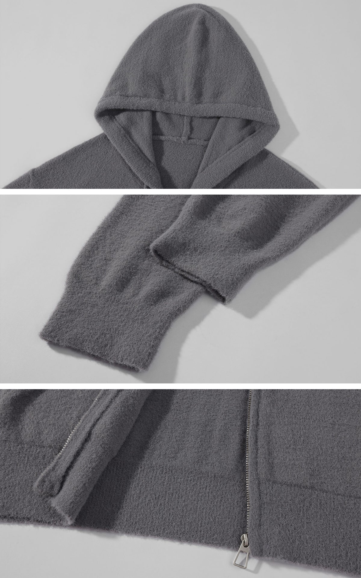 WARDEN EDGE Brushed Knit Hoodie Camisole &amp; Wide-Leg Pants Set