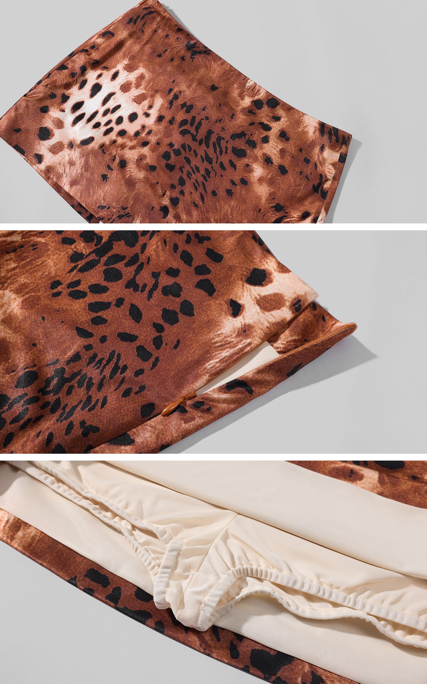 0122stepll Leopard Mini Skirt