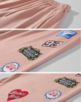 WARDEN EDGE Patch Graphic Wide-Leg Sweatpants