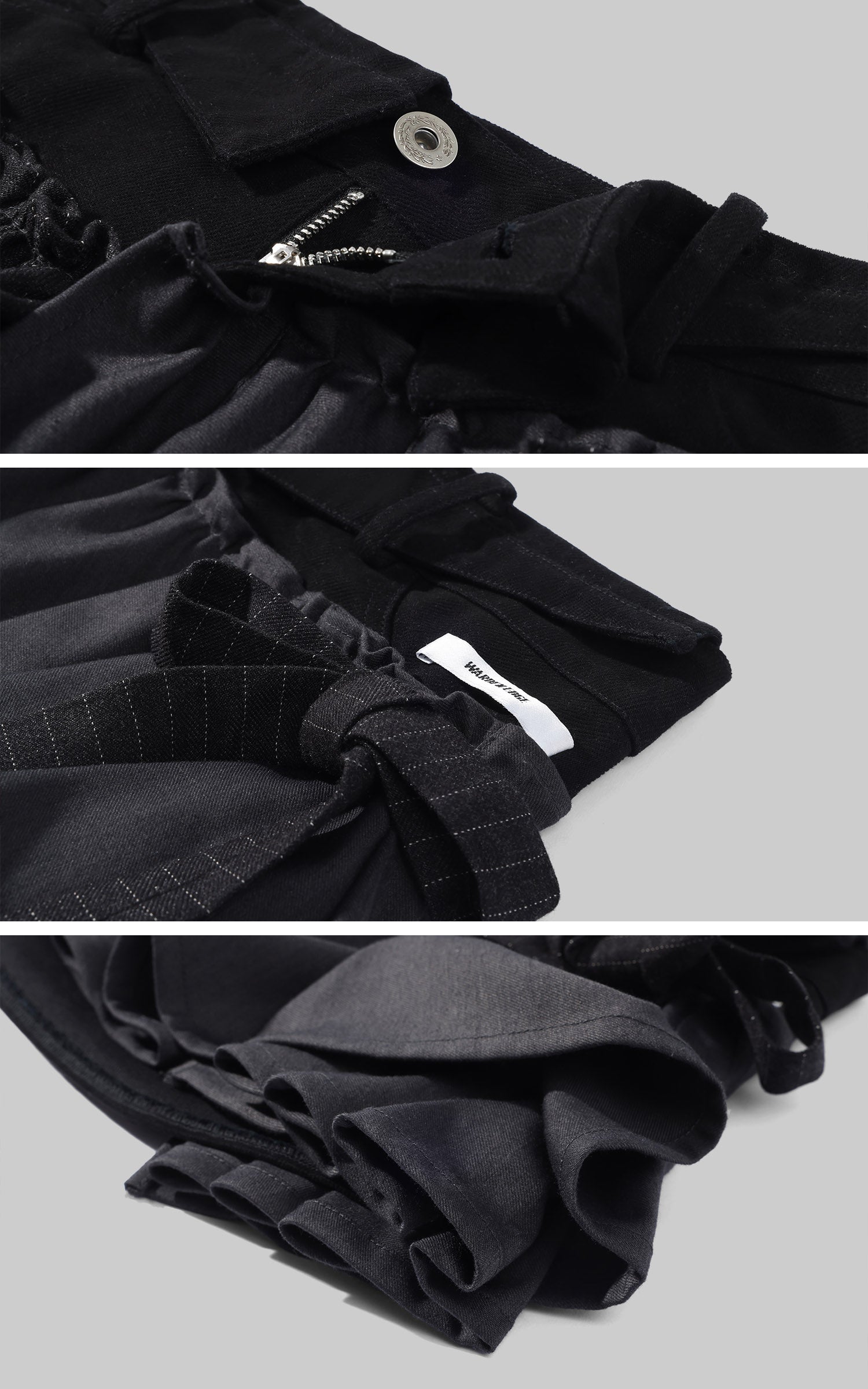 WARDEN EDGE Deconstructed Pleated Mini Skirt Belt