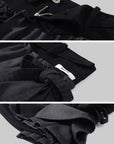WARDEN EDGE Deconstructed Pleated Mini Skirt Belt