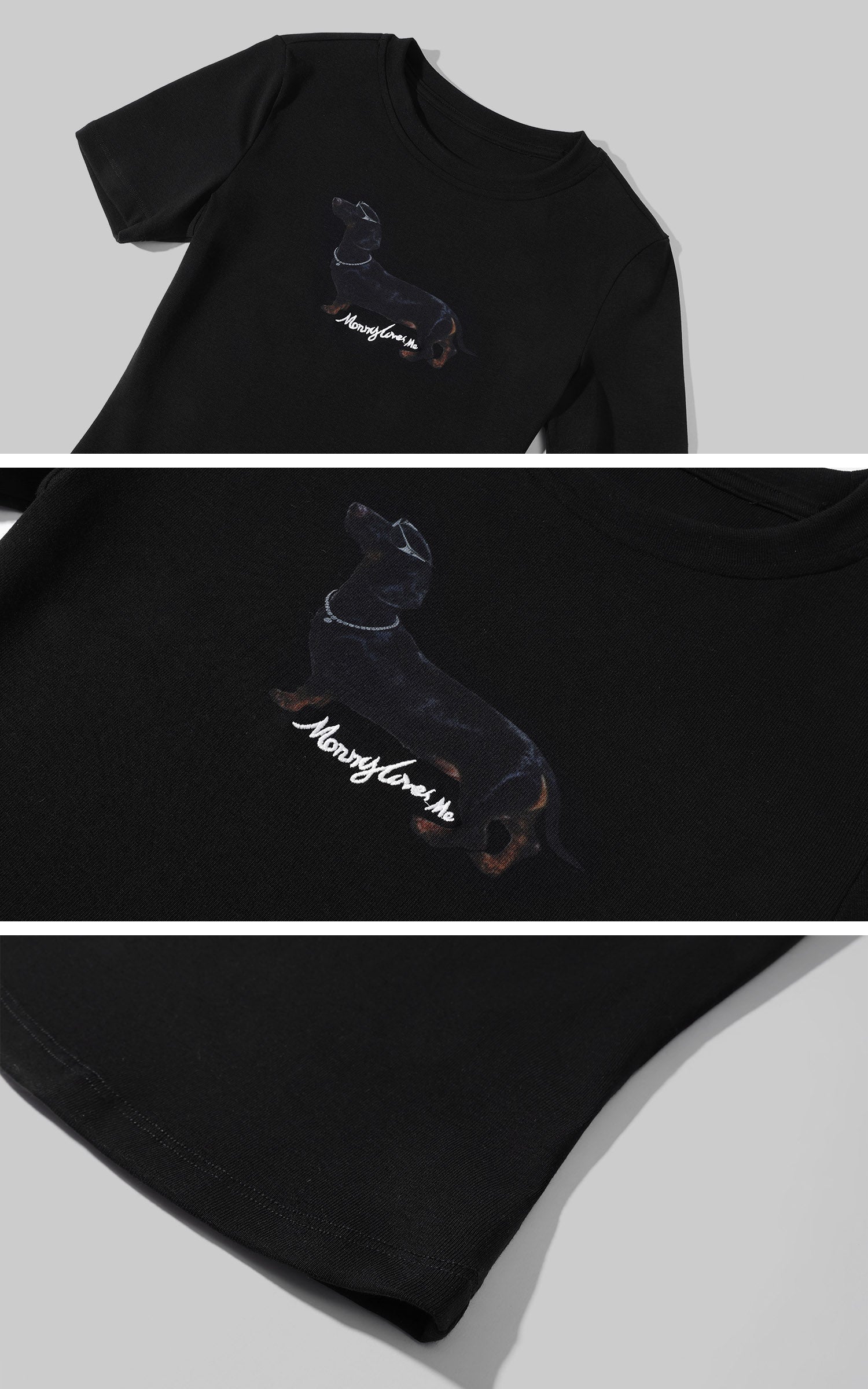 0122STEPLL フィットしたグラフィックショートスリーブTシャツ