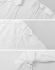 IAMXIAA Sheer Plunge Collar Shirt