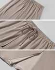 0122STEPLL Sheer Zebra Layered Low-Rise Maxi Skirt Three-Piece Set