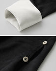 DOINDULGE Deconstructed Asymmetric Contrast Shirt