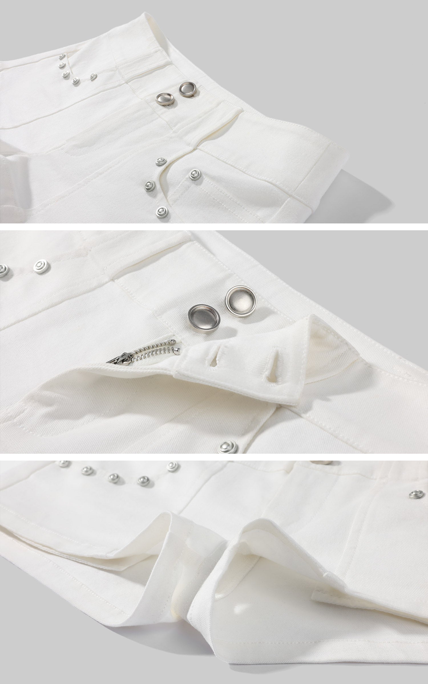 Hydrae Low Rise Studded Pocket Micro Shorts