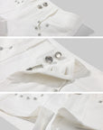 Hydrae Low Rise Studded Pocket Micro Shorts