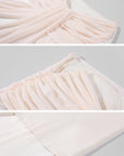 Rase le sol Ruched Halter Top & Draped Maxi Skirt Set