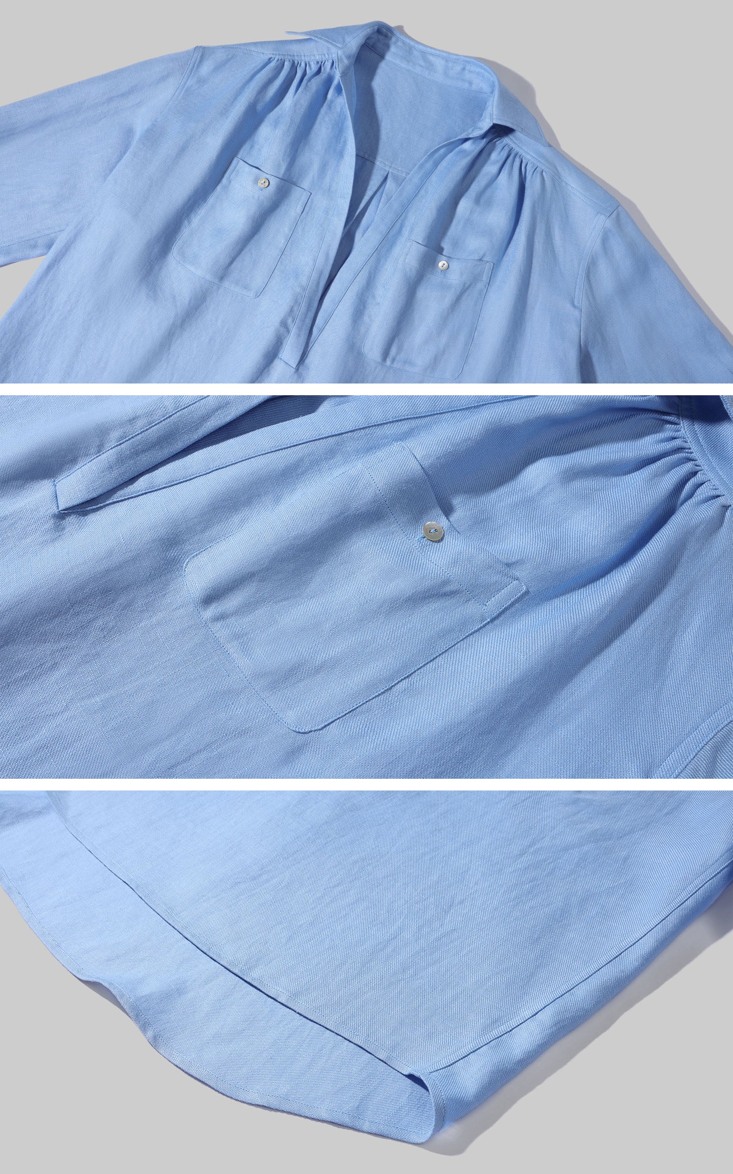 ROVENTE Relaxed Drape Shirt &amp; Drawstring Shorts Set