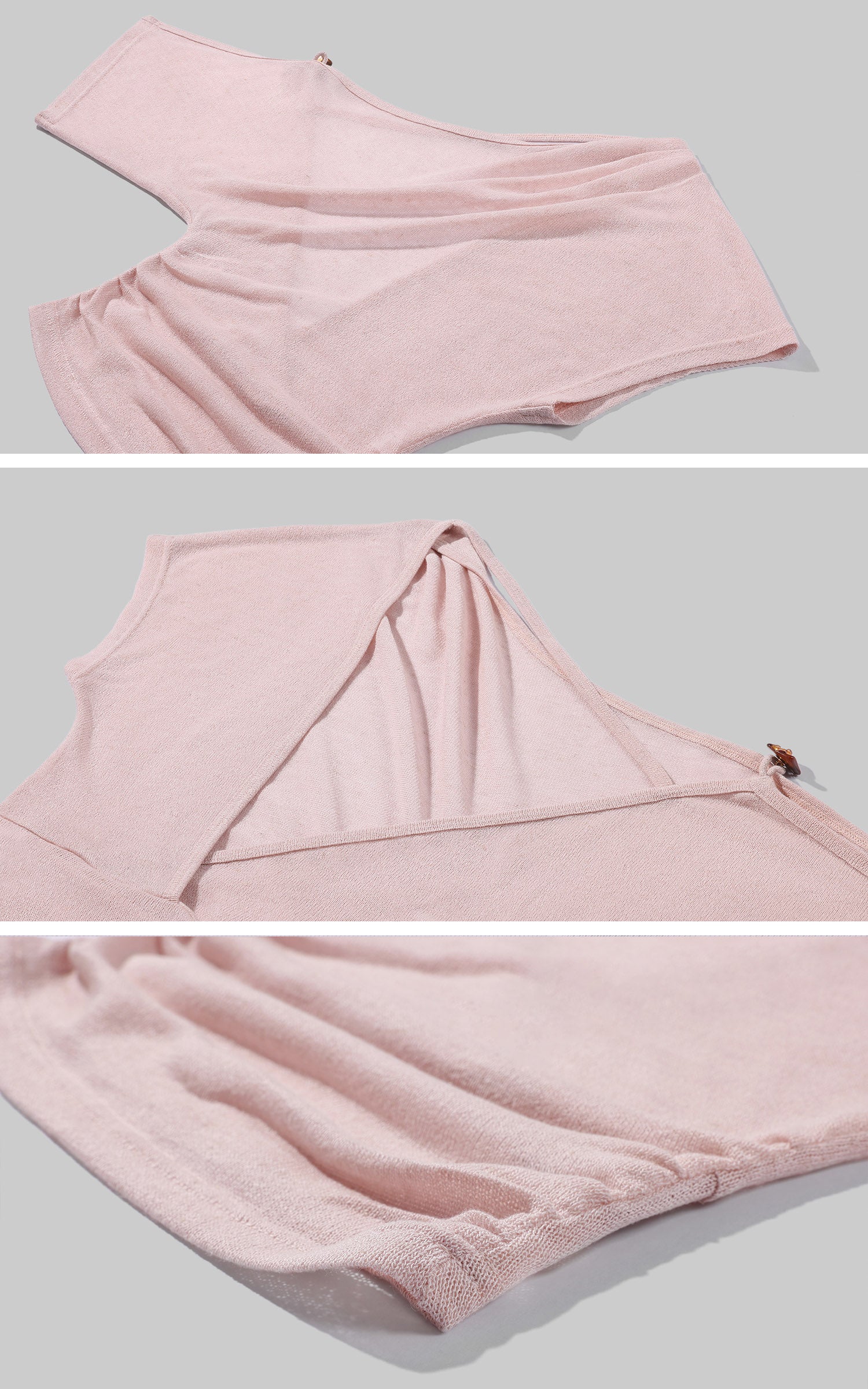 Hydrae Sheer Drape Backless Off-Shoulder Top