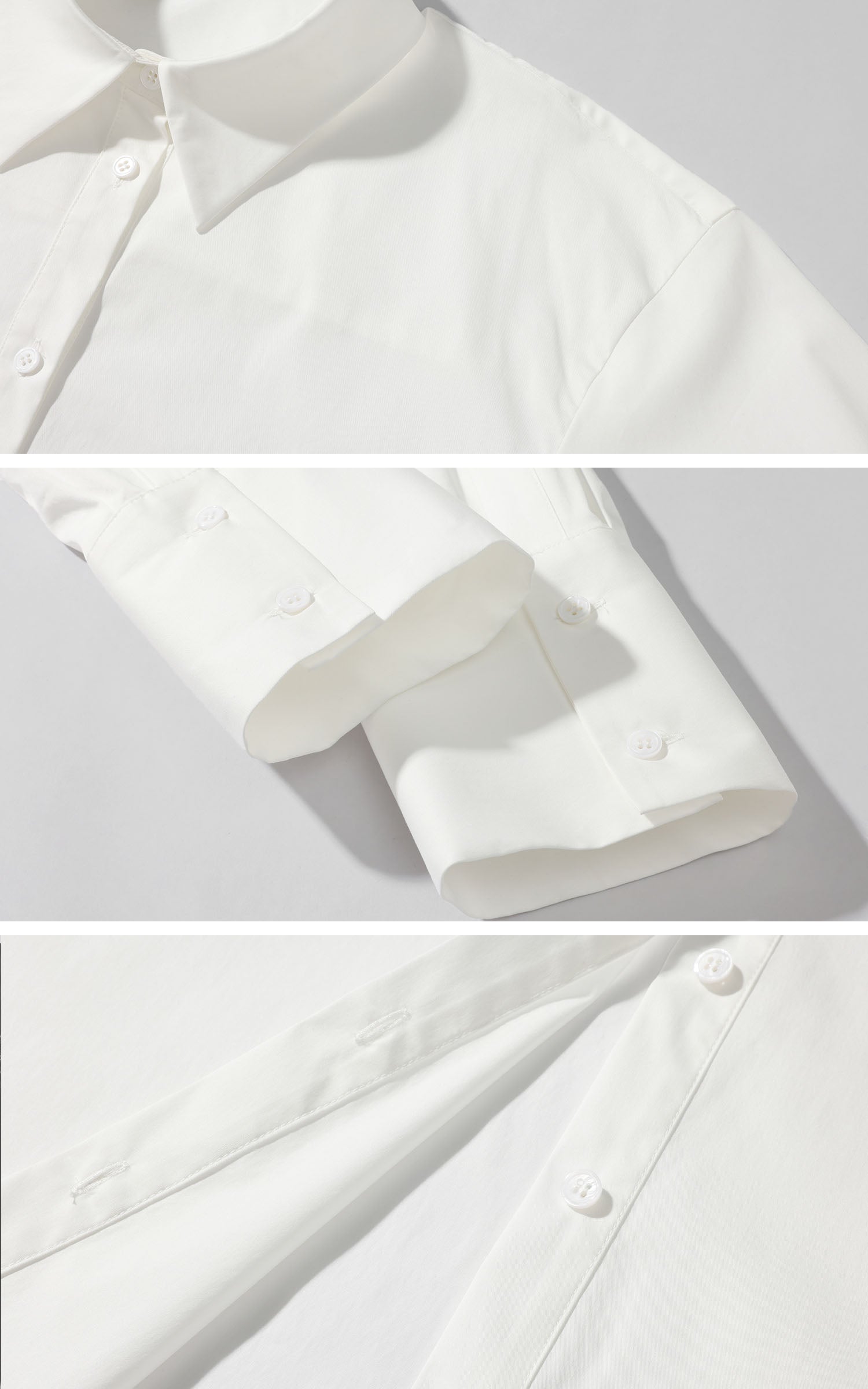 0122stepll 화이트 셔츠 세트
