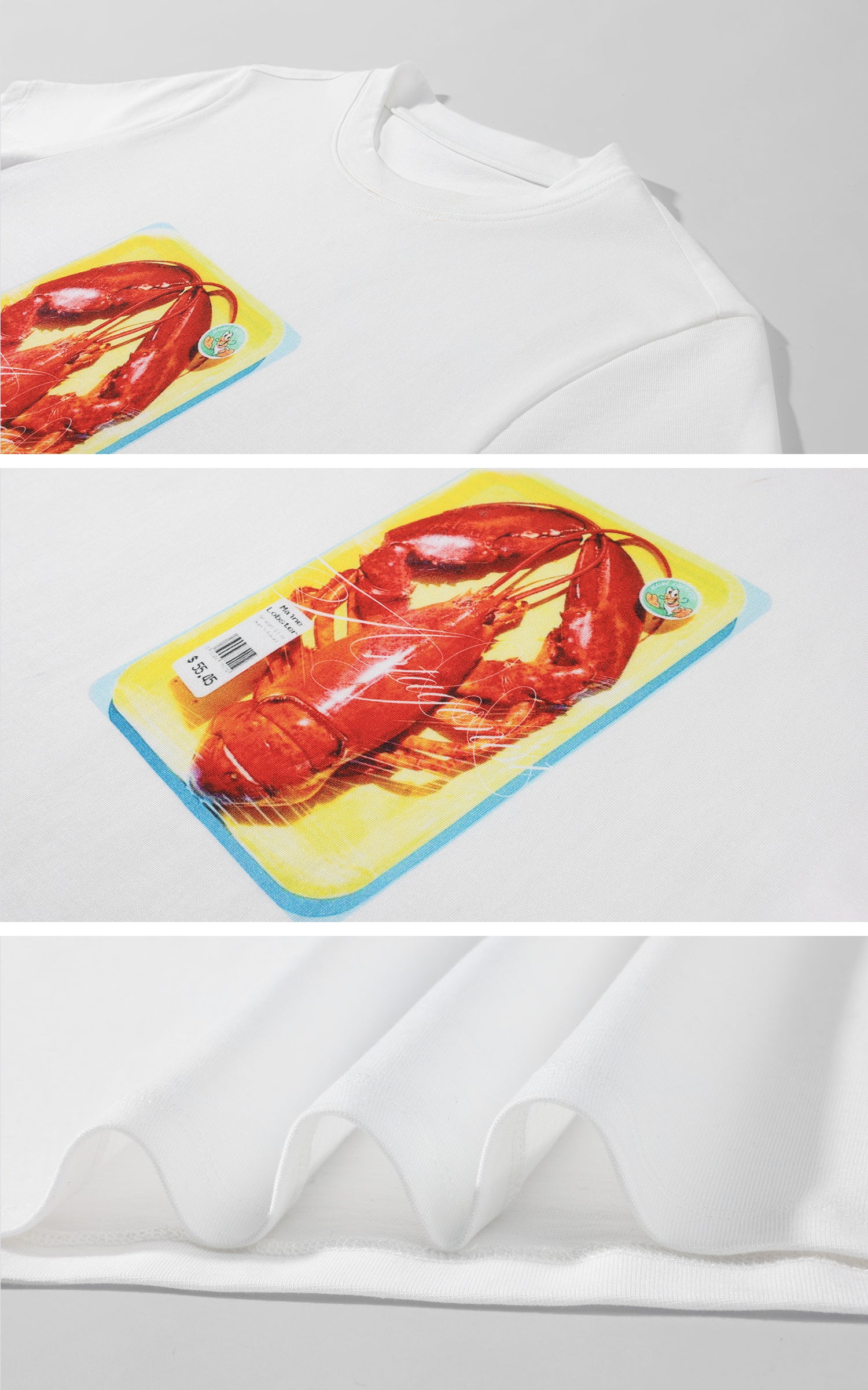 0122stepll Lobster Graphic Slim Fit Tee