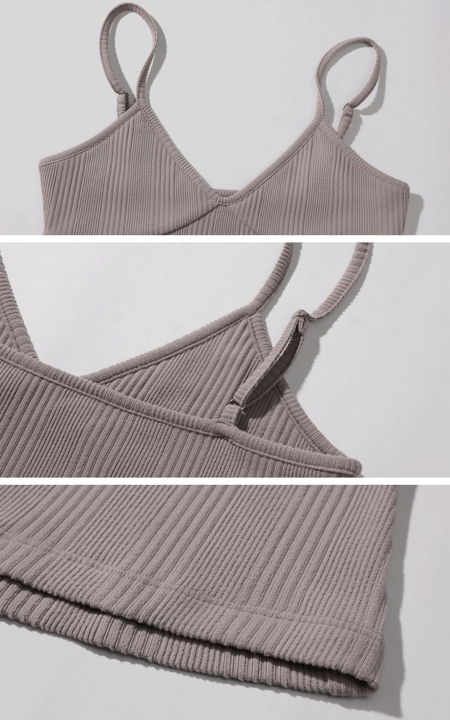 Rase le sol リブ編みキャミソール