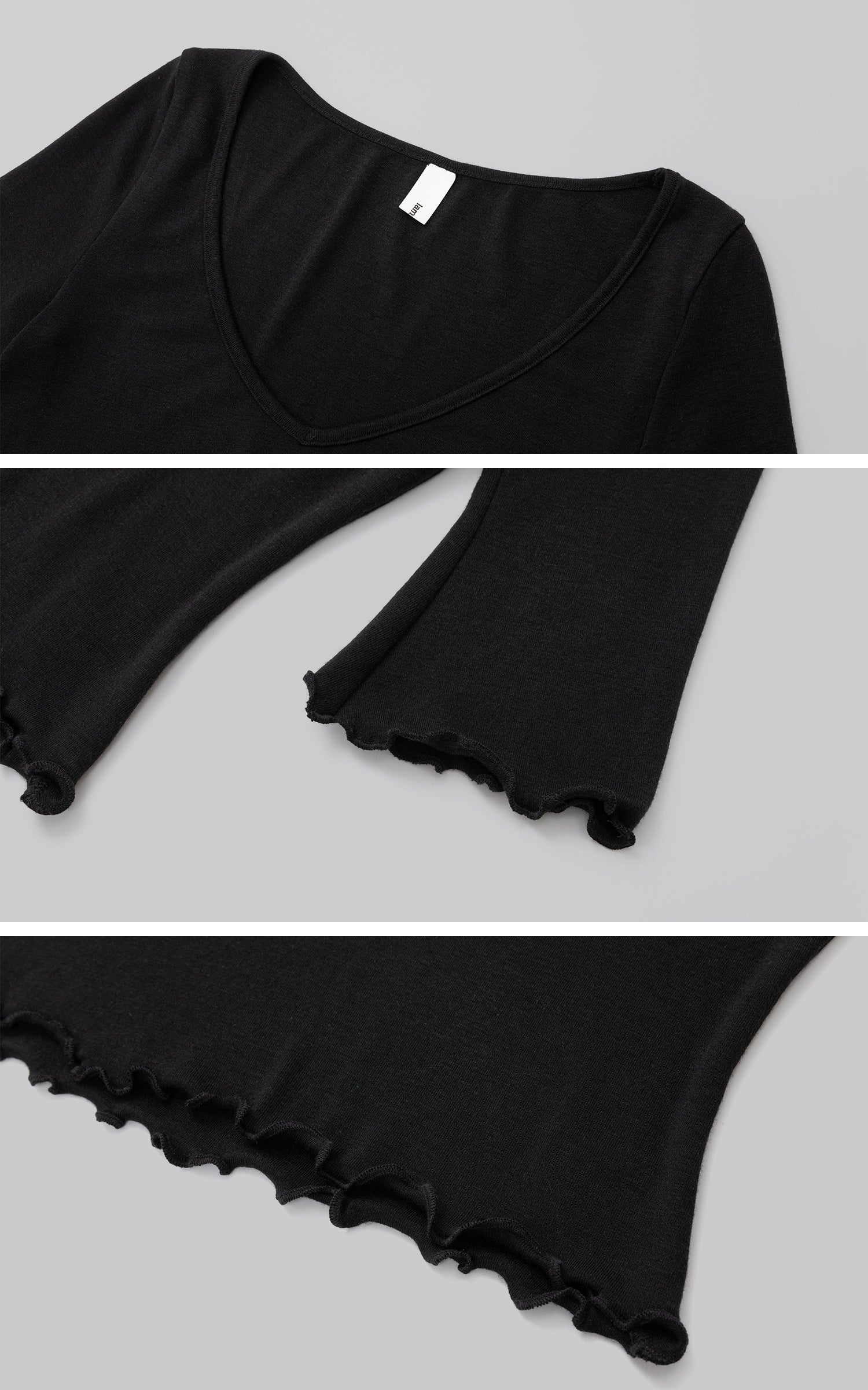 IAMXIAA Lace Trim Top &amp; Midi Skirt Set