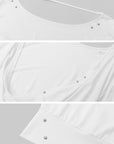 IAMXIAA Open-Back Studded Long Sleeve Top