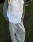 Rase le sol Faded Sketch Raglan Long Sleeve Top