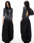 IAMXIAA Low-Rise Gathered Balloon Pants