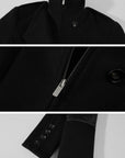 ROVENTE Sculpted Double-Breasted High Collar Jacket