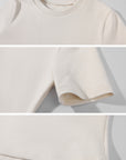 0122stepll Ensemble trois pièces : veste zippée en polaire, t-shirt ajusté et pantalon large